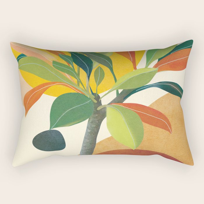 Colorful Branching Out 35 Rectangular Pillow Gallery Image 2