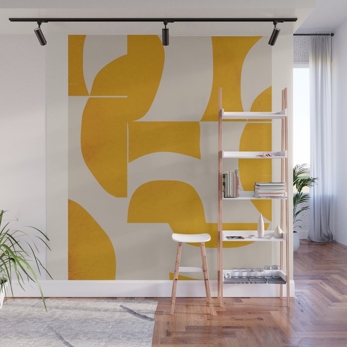 Minimal Geometric Shapes 228 Wall Mural Gallery Image 1