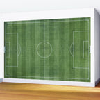 Soccer Field, Football Field, Green Grass Football Field Background Wall Mural Gallery Image 2