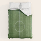 Soccer Field, Football Field, Green Grass Football Field Background Comforter Gallery Image 6