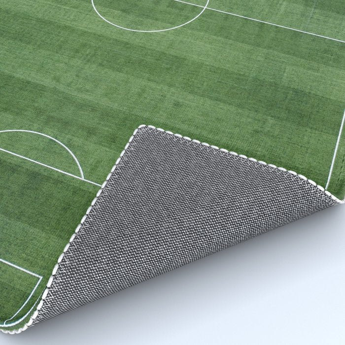 Soccer Field, Football Field, Green Grass Football Field Background Rug Gallery Image 4