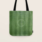 Soccer Field, Football Field, Green Grass Football Field Background Tote Bag Gallery Image 1