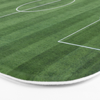 Soccer Field, Football Field, Green Grass Football Field Background Bath Mat Gallery Image 3