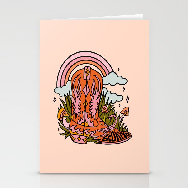 Scorpio Cowboy Boots Stationery Card Gallery Image 2