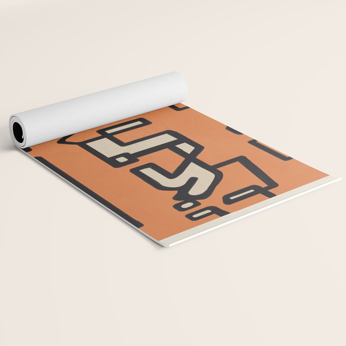 Abstract Line Movement 11 Yoga Mat Gallery Image 2