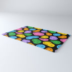 Colorful smiling happy face cartoon pattern Rug Gallery Image 3