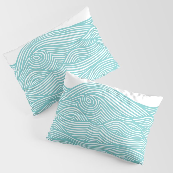 Waves Pillow Sham Gallery Image 1