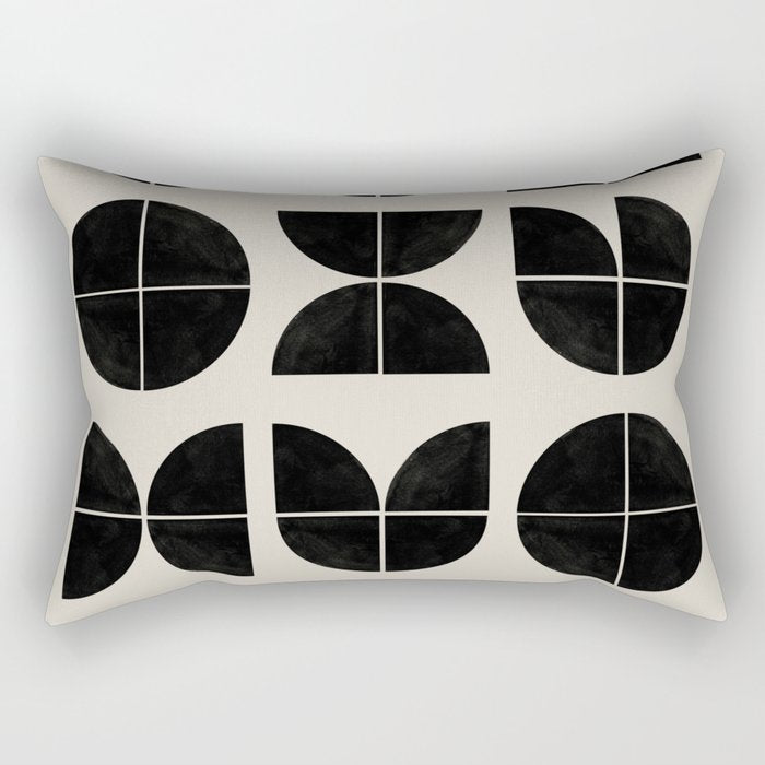 Bauhaus Style Art Rectangular Pillow Gallery Image 1