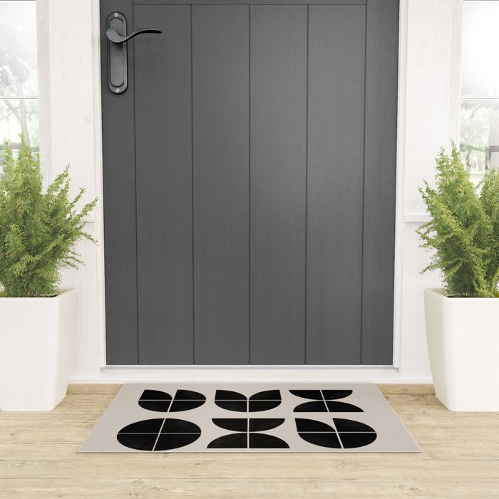 Bauhaus Style Art Welcome Mat Gallery Image 3