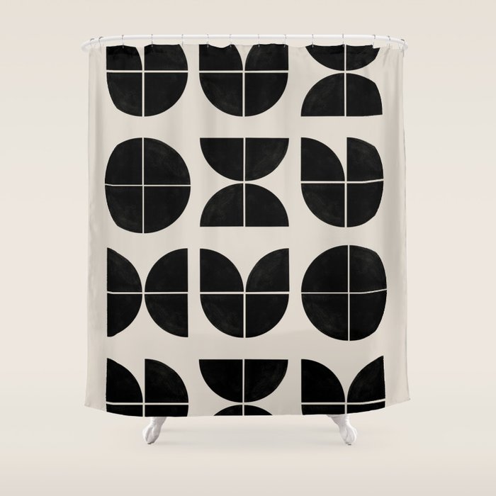 Bauhaus Style Art Shower Curtain Gallery Image 1