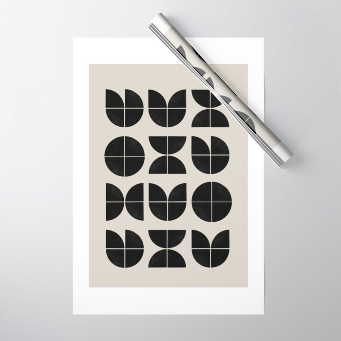 Bauhaus Style Art Wrapping Paper Gallery Image 1