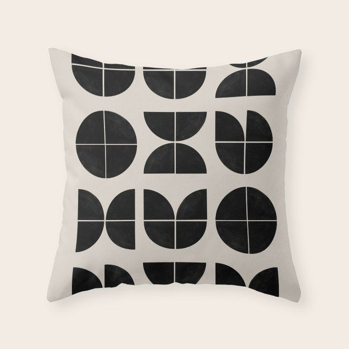 Bauhaus Style Art Throw Pillow Gallery Image 6