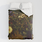 Van Gogh Still Life Bouquet of Daisies Vector Art Comforter Gallery Image 6