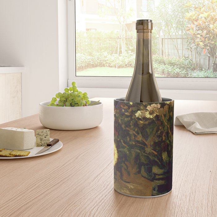 Van Gogh Still Life Bouquet of Daisies Vector Art Wine Chiller Gallery Image 4