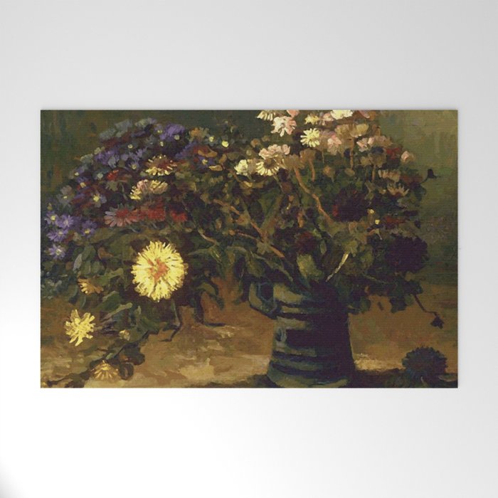 Van Gogh Still Life Bouquet of Daisies Vector Art Welcome Mat Gallery Image 1