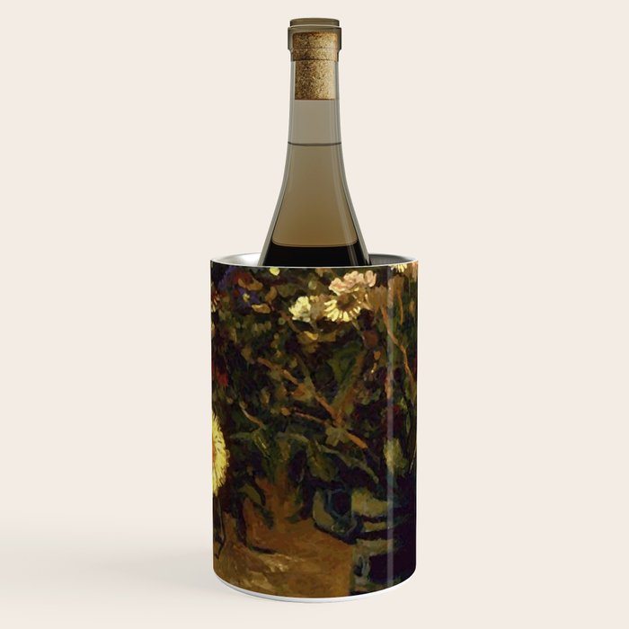 Van Gogh Still Life Bouquet of Daisies Vector Art Wine Chiller Gallery Image 1