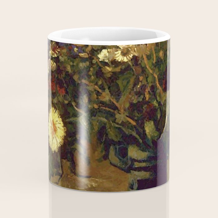Van Gogh Still Life Bouquet of Daisies Vector Art Coffee Mug Gallery Image 4