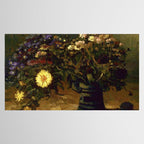 Van Gogh Still Life Bouquet of Daisies Vector Art Tablecloth Gallery Image 2