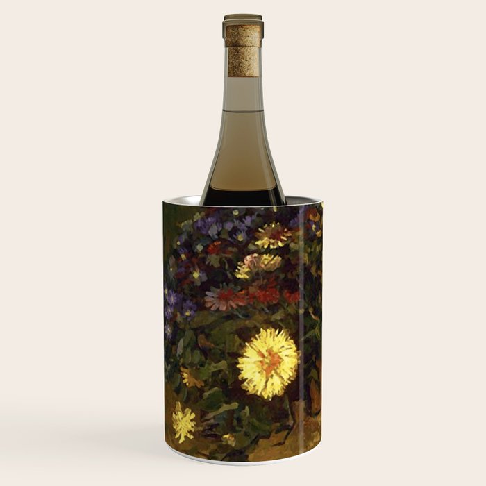 Van Gogh Still Life Bouquet of Daisies Vector Art Wine Chiller Gallery Image 2