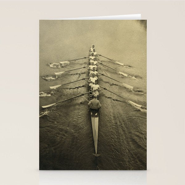 Rowing - Cambridge Crew, 1910 Stationery Card Gallery Image 1