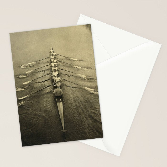 Rowing - Cambridge Crew, 1910 Stationery Card Gallery Image 2