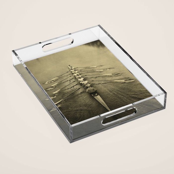 Rowing - Cambridge Crew, 1910 Acrylic Tray Gallery Image 1