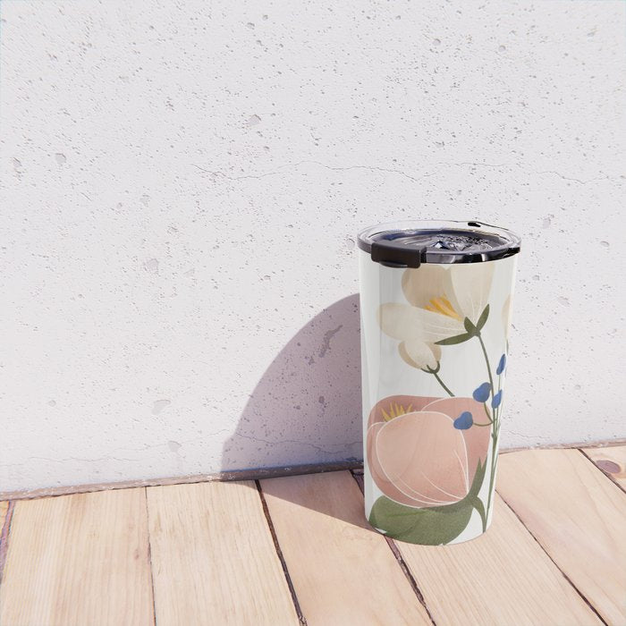 Delicate florals Travel Mug Gallery Image 4