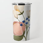 Delicate florals Travel Mug Gallery Image 1