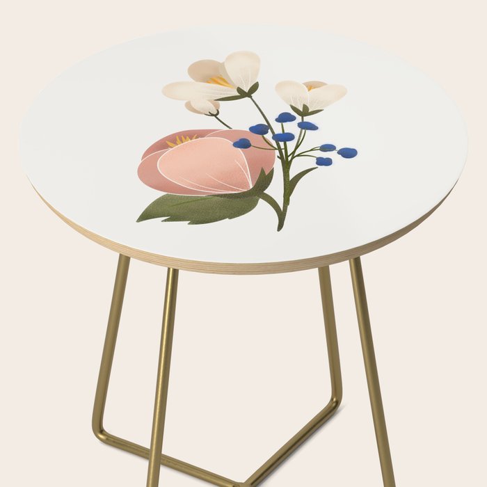Delicate florals Side Table Gallery Image 2