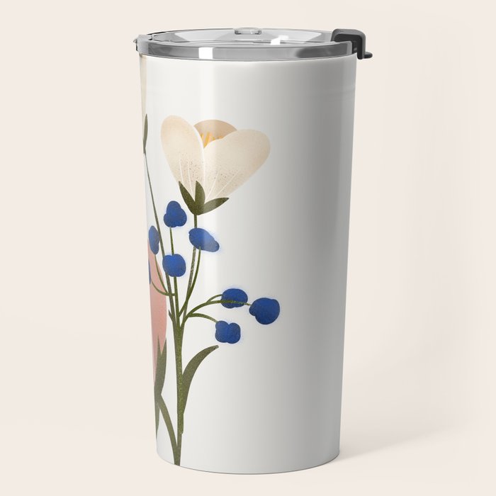 Delicate florals Travel Mug Gallery Image 2