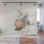 Delicate florals Wall Mural Gallery Image 1