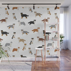Australian Shepherd Colors Pattern Wall Mural Gallery Image 1