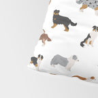 Australian Shepherd Colors Pattern Pillow Sham Gallery Image 4