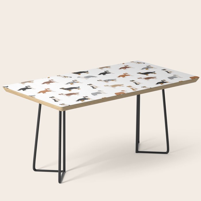 Australian Shepherd Colors Pattern Coffee Table Gallery Image 1