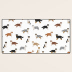 Australian Shepherd Colors Pattern Desk Mat Gallery Image 3
