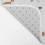 Australian Shepherd Colors Pattern Bath Mat Gallery Image 2