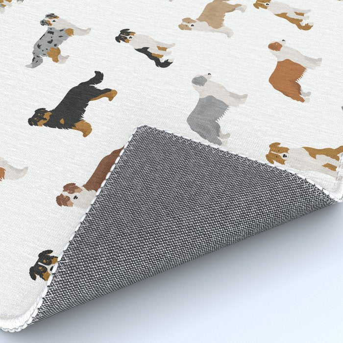 Australian Shepherd Colors Pattern Rug Gallery Image 4