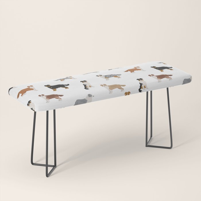 Australian Shepherd Colors Pattern Bench Gallery Image 1