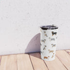 Australian Shepherd Colors Pattern Travel Mug Gallery Image 4