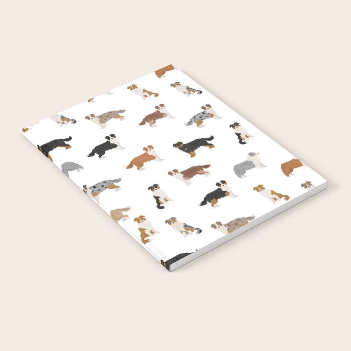 Australian Shepherd Colors Pattern Notebook Gallery Image 2