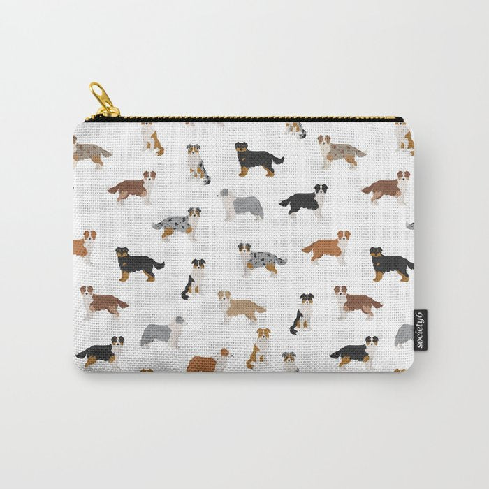 Australian Shepherd Colors Pattern Carry All Pouch Gallery Image 1