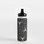 Hexagonal Pattern - Black Concrete Water Bottle Gallery Image 2