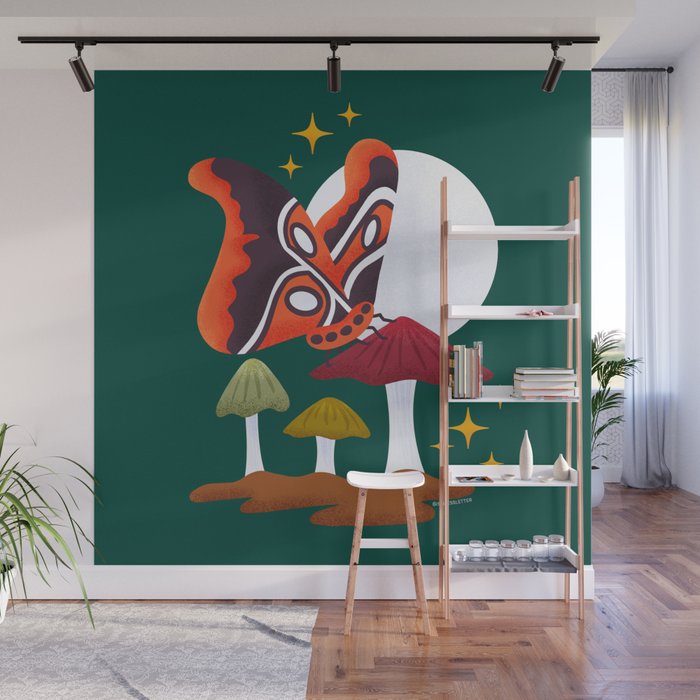 Moth - Crepuscular Critters Wall Mural Gallery Image 1