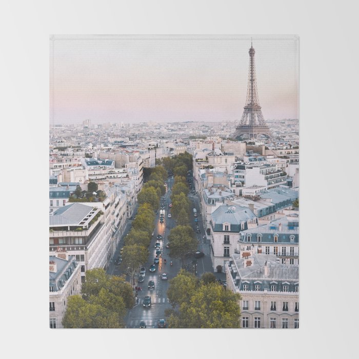 Paris City Throw Blanket Gallery Image 2