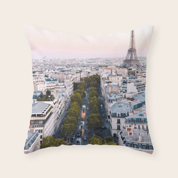 Paris City Throw Pillow Gallery Image 6