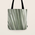 Yucca leaves pattern in sage green   Summer nature and travel photography Tote Bag Gallery Image 1
