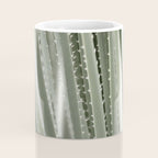 Yucca leaves pattern in sage green   Summer nature and travel photography Coffee Mug Gallery Image 4