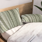 Yucca leaves pattern in sage green   Summer nature and travel photography Pillow Sham Gallery Image 2