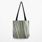 Yucca leaves pattern in sage green   Summer nature and travel photography Tote Bag Gallery Image 2