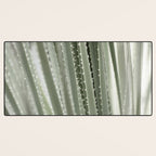 Yucca leaves pattern in sage green   Summer nature and travel photography Desk Mat Gallery Image 3